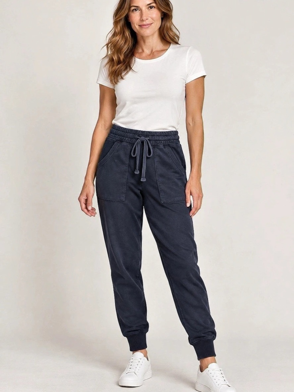Wilt Side Seam Pocket Jogger Pants in Blue Size Small